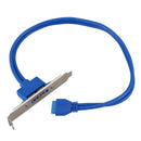 50cm 20 Pin Header Cable to USB 3.0 Type A Female PCI Bracket H2F6