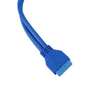 50cm 20 Pin Header Cable to USB 3.0 Type A Female PCI Bracket H2F6