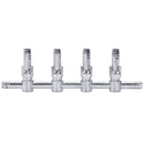 Aquarium Inline Air Flow Pump Splitter Control Valve 4 Way V2B3