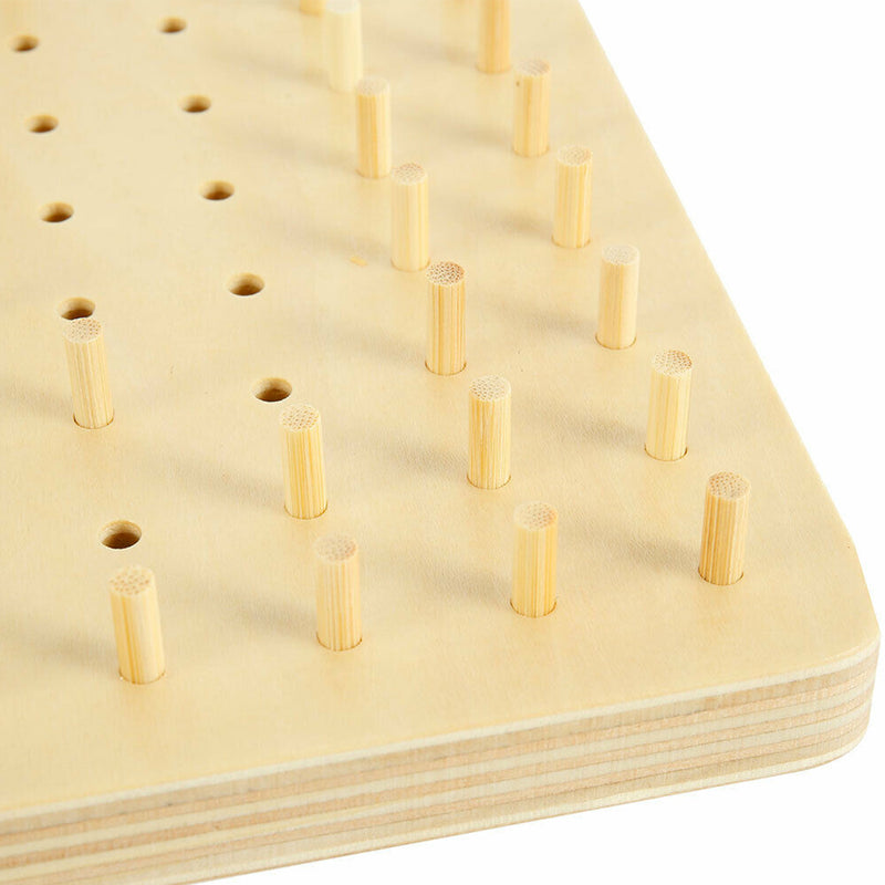 Wooden Threading Plate Board Toys Montessori Children Kids Early Educational Game Christmas Gift