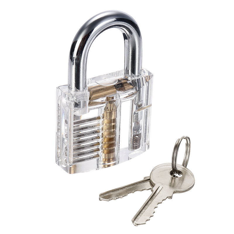 20 Pcs Pick Cutaway Practice Padlock Lock With Broken Key Removing Hook Kit Extractor Set Locksmith Tool