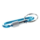 Blue Aluminum Alloy Screw Nut Gate Lock Keyring Carabiner for Hiking CampinF6F7