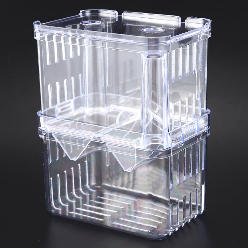 Clear Plastic Aquarium Fish Breeding Box Incubator Isolation D3K2