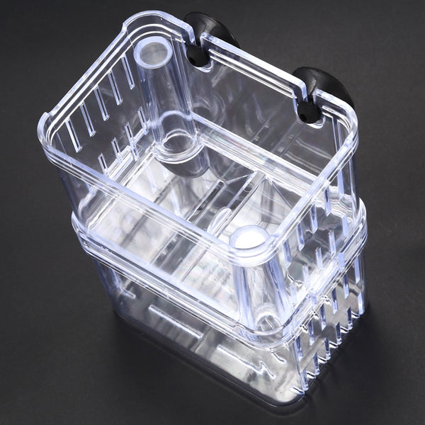 Clear Plastic Aquarium Fish Breeding Box Incubator Isolation D3K2