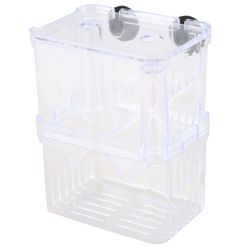 Clear Plastic Aquarium Fish Breeding Box Incubator Isolation D3K2