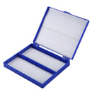 Royal Blue Plastic Rectangle Hold 100 Microslide Slide Microscope Box D2E5
