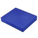 Royal Blue Plastic Rectangle Hold 100 Microslide Slide Microscope Box D2E5