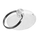 3 Pcs Clear Soft Plastic 3.5cm Dia Suction Cup Key Ring Keyring P6J1