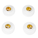 4 Pcs White AC250V 6A E27 Screw Bulb Base Lamp Socket Holders Adapters S7I9