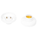 4 Pcs White AC250V 6A E27 Screw Bulb Base Lamp Socket Holders Adapters S7I9