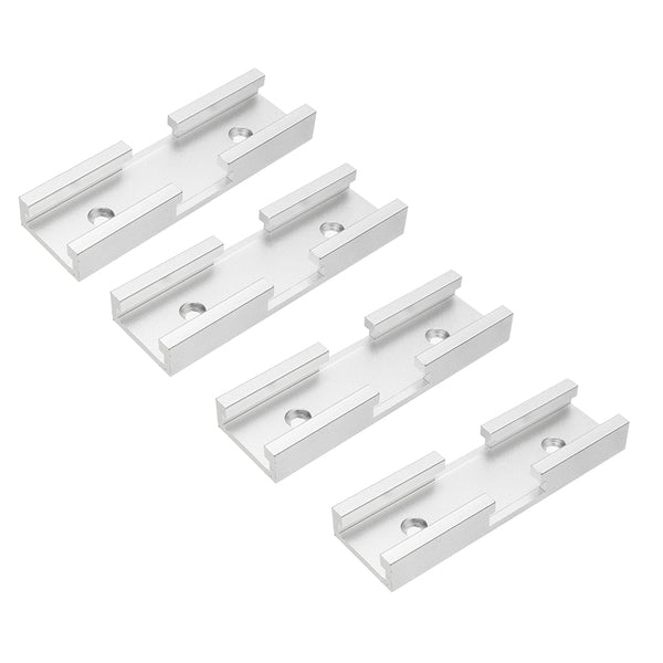 4pcs 80mm T-track Connector T-slot Miter Track Jig Fixture Slot Connector For Router Table