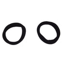 48PCS Black Elastic Rubber Hair Bands Ponytail Holders for Ladies Q8T3