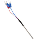 10cm Probe 1.95M Metal Shield Cable Thermocouple Sensor PT100
