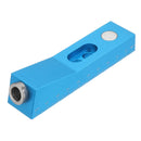 Aluminum Alloy One-hole Pocket Hole Jig with Magnet and Step Drill Bit Screwdriver Bit 9.5mm Oblique Hole Drill Guide Woodworking Tool