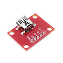 miniUSB Converter Module Convertsion Board For USB Mini-B Power Extension