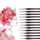 H&B 12 Pcs Hook Line Pen Set Paint Brush Miniature Detail Fineliner Nail Art Drawing Pens Brushes For Acrylic Painting Supplies