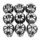 9pcs ER16 1/8 to 3/8 Inch Spring Collet Chuck Collet for CNC Milling Lathe Tool