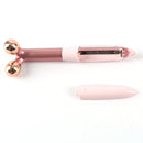 2 in 1 Electric Face Massage Roller Heated Eyelashes Curler Multifunction