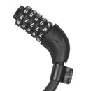 Inbike Steel Lock Round Safety 5 Password Lock 1.4m 1.8m for Bicycle Mountain Bike Bicycle Accessori