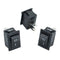 5pcs Black Push Button Mini Switch 6A-10A 110V 250V KCD1-101 2Pin Snap-in On/Off Rocker Switch