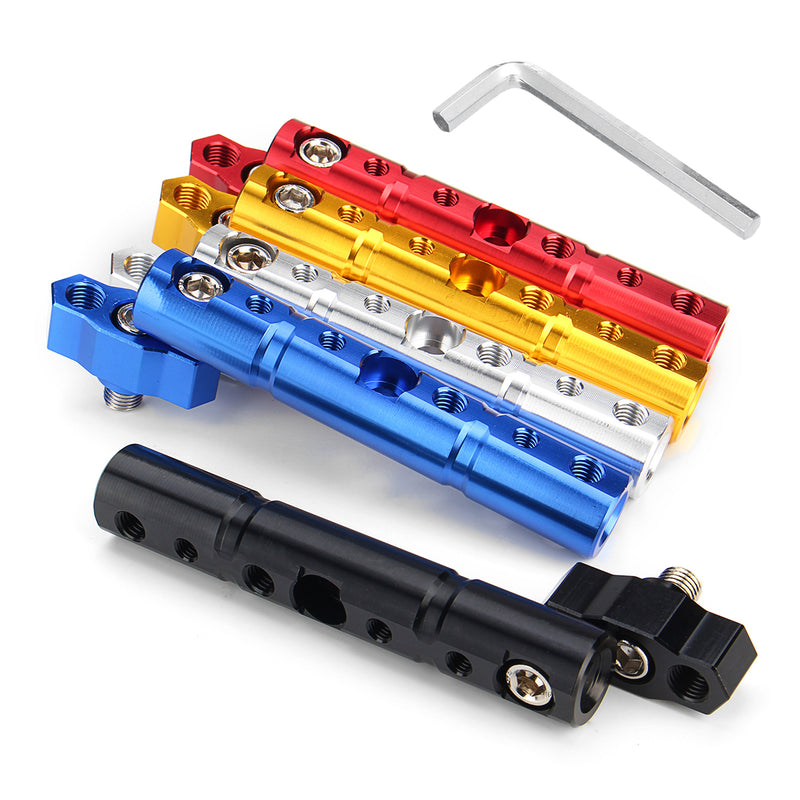 CNC Phone GPS Holder Rearview Mirror Extender Bracket Bar 8/10mm For Motorcycle