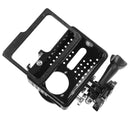 CNC Aluminum Frame Case + UV Protector Lens Cap Cover for Xiaomi Yi 2 4k Camera