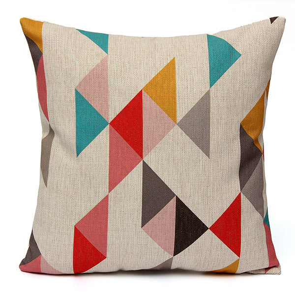 Geometric Abstract Printed Cushion Cover Sofa Bed Pillow Case