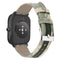 Bakeey 20MM Nylon Canvas Genuine Leather Watch Band For Amazfit GTS