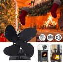 Xmund 7.87*3.95 Inch 4 Blades Heat Fireplace Fan Winter Warm Heater Eco Friendly Quiet Burner Fan Xiaomi
