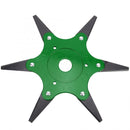 Updated Grass Trimmer Head 6 Teeth Blade Trimmer Head Brush Cutter Blade for Lawnmower Green Yellow