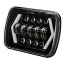 Car LED Daytime Running Lights Off-road Headlights 300W High Low Beam With Adapter Cable for Jeep Wrangler YJ Cherokee XJ 6052 6053