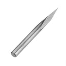 Drillpro 5pcs 4mm Shank 0.1mm Tip 15/20/30/45/60 Degree Tungsten Steel Engraving Bit CNC Tool