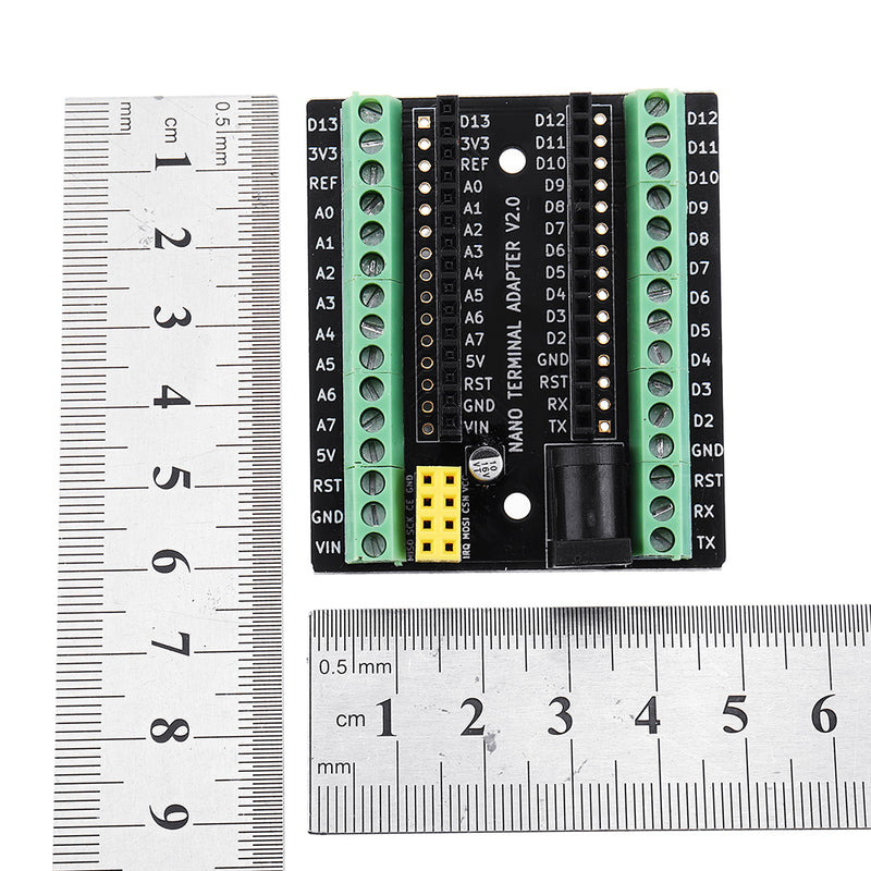 3pcs Nano V3.0 Terminal Adapter AVR ATMEGA328P with NRF2401+ Expansion Interface DC Power Board for