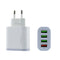 EU 4 USB Ports 5A QC3.0 Charger Power Adapter For Tablet Smartphone