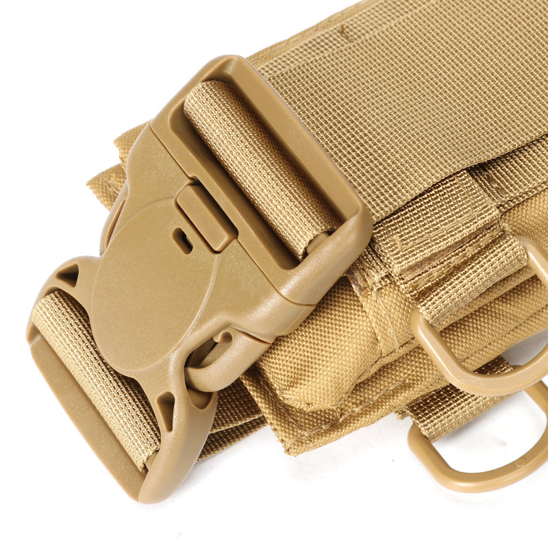 Khaki Tactical Molle Waist Belt Outdoor Camping Hunting CS Adjustable Soft Padded Belt Army Convenient Combat Girdle