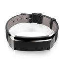 Mijobs Leather Watch Strap Replacement Watch Band for Huawei Band 2 Pro B29 B19