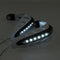 Handlebar Guard With White DRL LED Light Dirt Bike ATV Motocross Motorcycle Handguard Protector