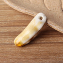 Handmade Ceramic Crack Beans Necklace Pendant DIY Jewelry Accessories