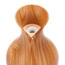 USB Electric Wood Grain Ultrasonic Cool Mist Humidifier Aroma Essential Oil Diffuser LED lights