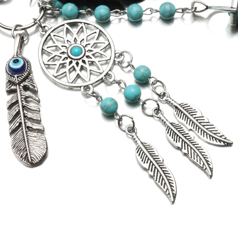 Tassel Feather Keychain Key Ring Bags Pendant