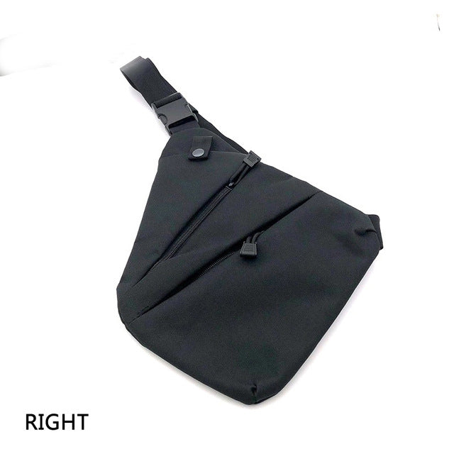 Men Women Canvas Crossbody Shoulder Chest Backpack Anti Theft Gun Holster Tactical Sling Bags