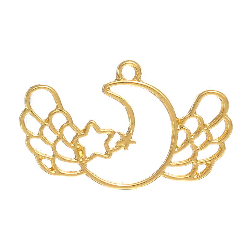 12pcs Gold Key Open Bezel Pendant Zinc Alloy UV Resin Frame Crafts DIY Pendant