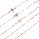 European And American Fashion New Full Diamond Cool Bracelet Set Ornament