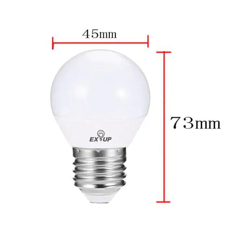 EXUP AC85-265V 5W G45 E27 RGB LED Globe Light Bulb + 24Keys Remote Control for Home Living Room Decoration