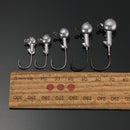 ZANLURE 10pcs Jig Head Fishing Hooks Lead Round Head Jigs  Hooks Fishing Tackle