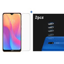 For Xiaomi Redmi 8A HD Clear Anti-explosion Tempered Glass Screen Protector + 2PCS Anti-scratch Tempered Glass Lens Protector
