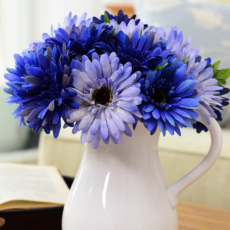 Egrow 100Pcs/Pack Gerbera Daisy Seeds Majorette Blue Halo Fragrant Bellis Flower Seeds