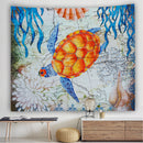 Sea Turtle Hanging Wall Tapestry Home Decorative Tapete Bedroom Blanket Table Cloth Yoga Mat