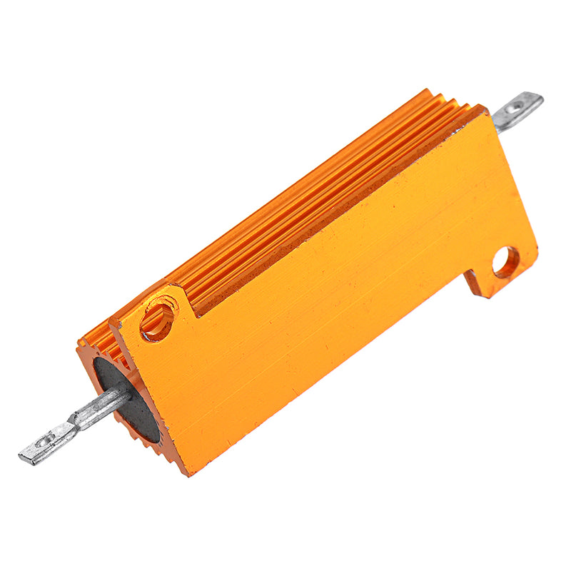 RX24 50W 500R 500RJ Metal Aluminum Case High Power Resistor Golden Metal Shell Case Heatsink Resistance Resistor