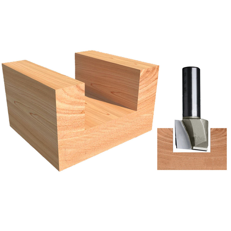 38mm 1 1/2 Inch Shank Surface Planing Bottom Cleaning Wood Router Cutting CNC Bit